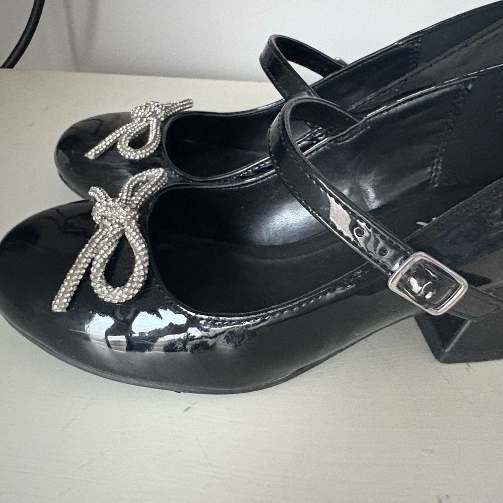 Chic Black Patent Leather Kids Dress Shoes